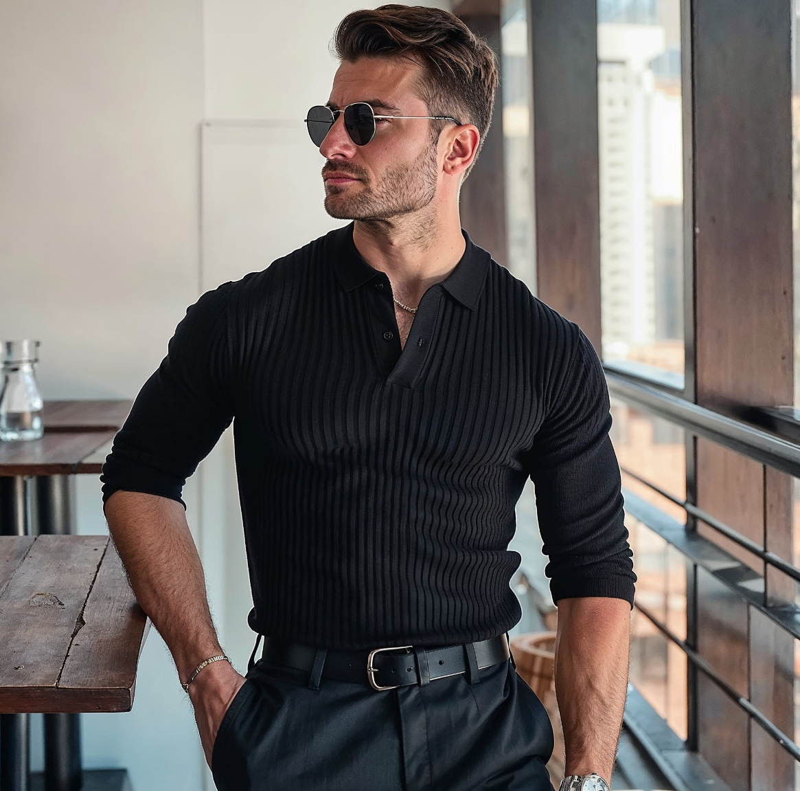Pull Sogno texturé de Danoir Paris, vue en gros plan, tissu doux et tricoté, couleur neutre, détail du col et des manches.
