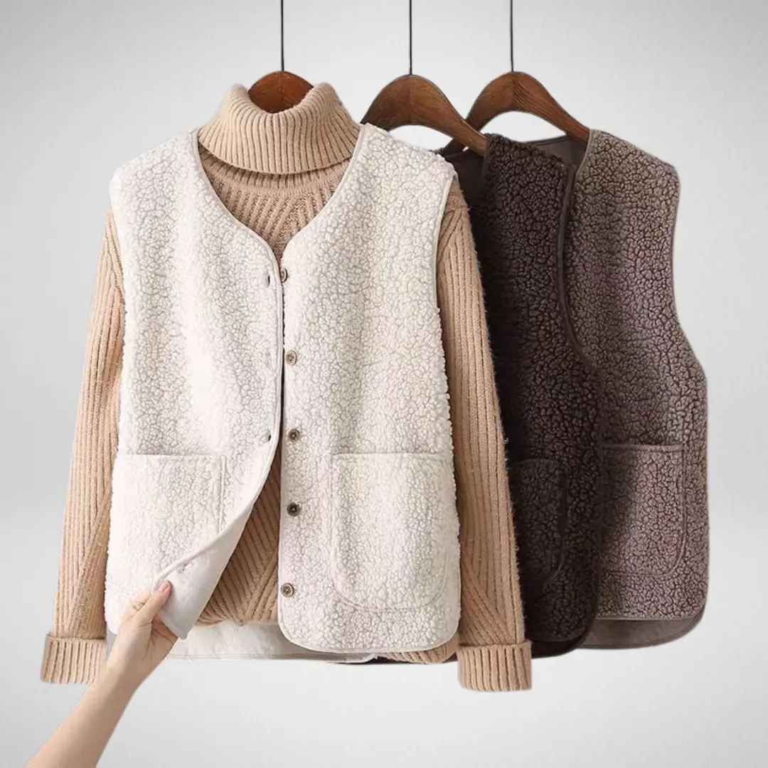 Cardigan en laine Danoir Paris, modèle élégant, porté par un gagnant, avec boutons et coupe classique.