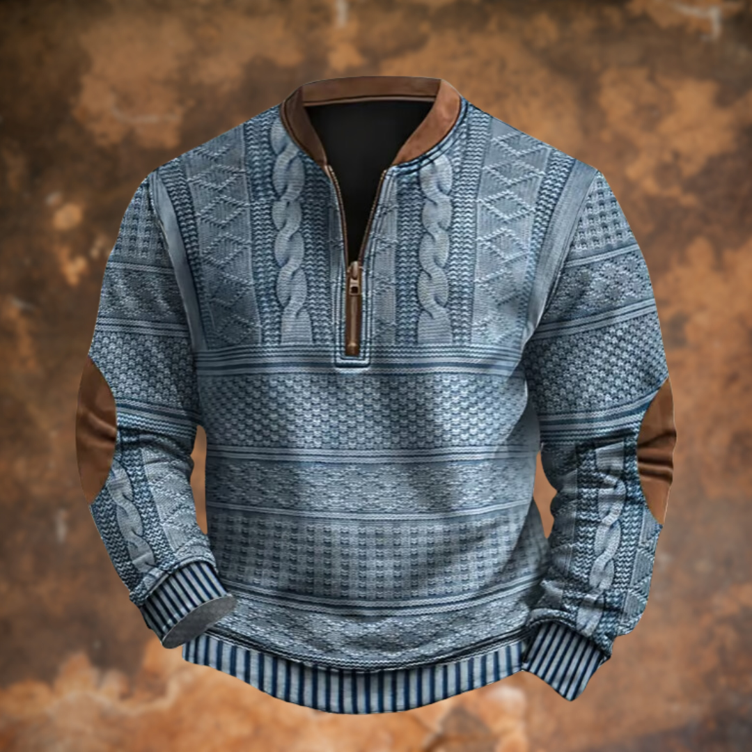 Polo élégant pour homme Danoir Paris, en tissu chaud pour l'hiver, avec col classique et finition soignée.
