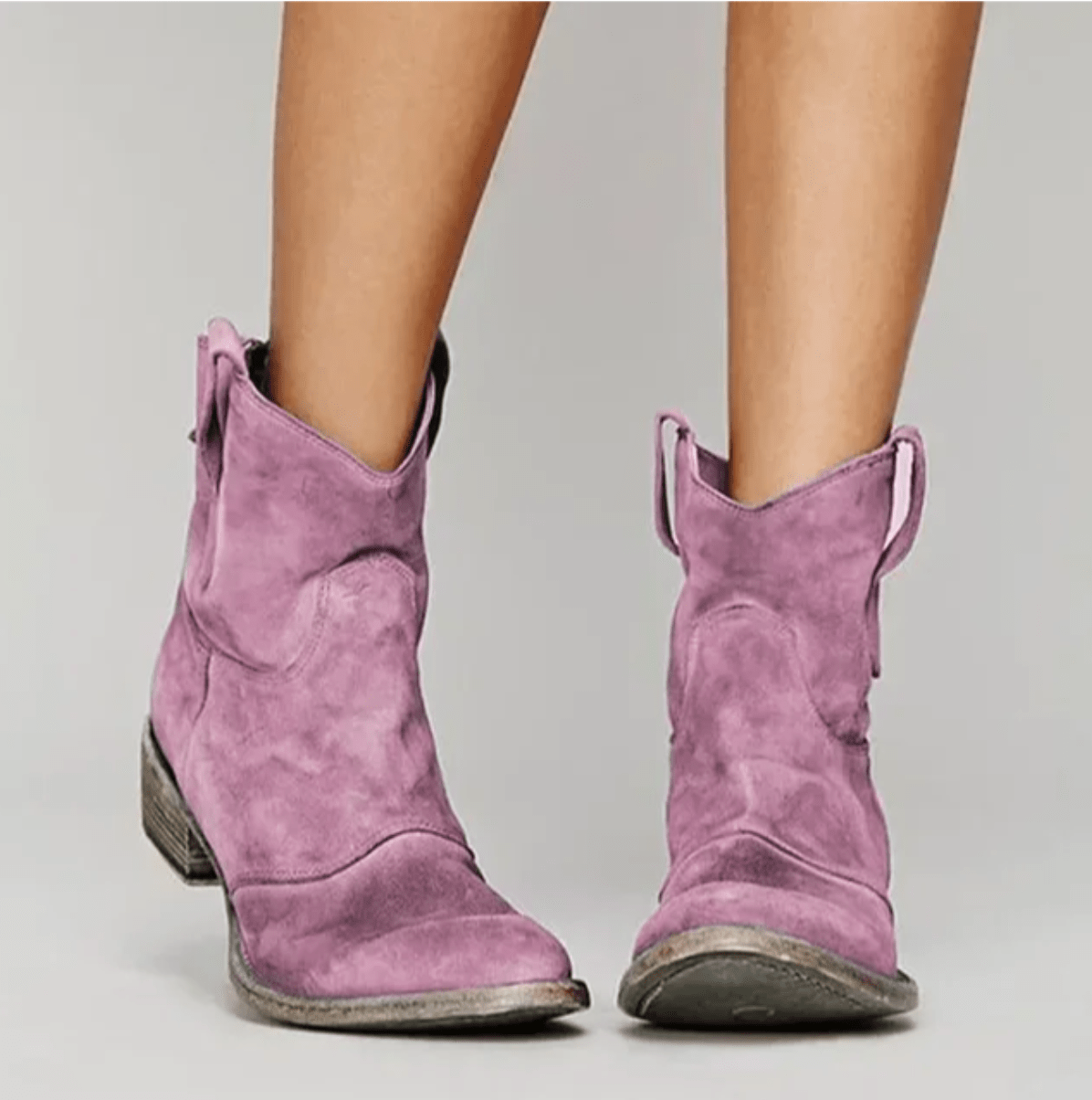 Bottes orthopédiques en daim Charlotte de Danoir Paris, modèle bleu, conçues pour le confort et le style.