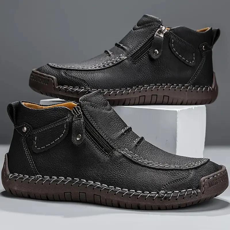 Chaussures Mauricio™ Marche Sereine en cuir de vachette de haute qualité, édition Premium, couleur brun par Danoir Paris.