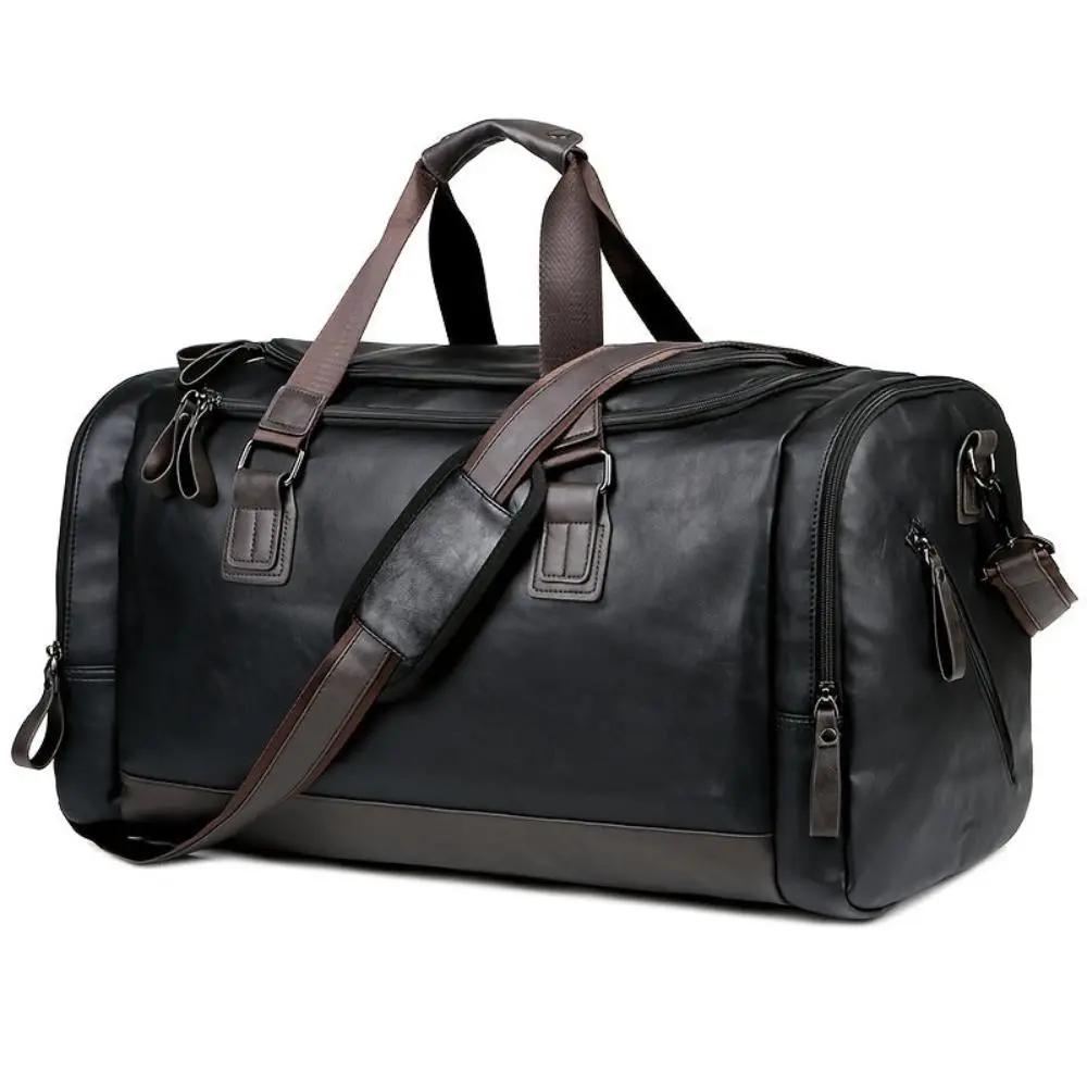 Sac de voyage tote Lydia de Danoir Paris en brun foncé, grand sac pratique avec poches extérieures et poignées robustes.