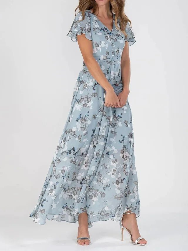 Robe fluide Danoir Paris Zuri, coupe flatteuse, tissu léger et élégant, vue de face sur fond neutre.