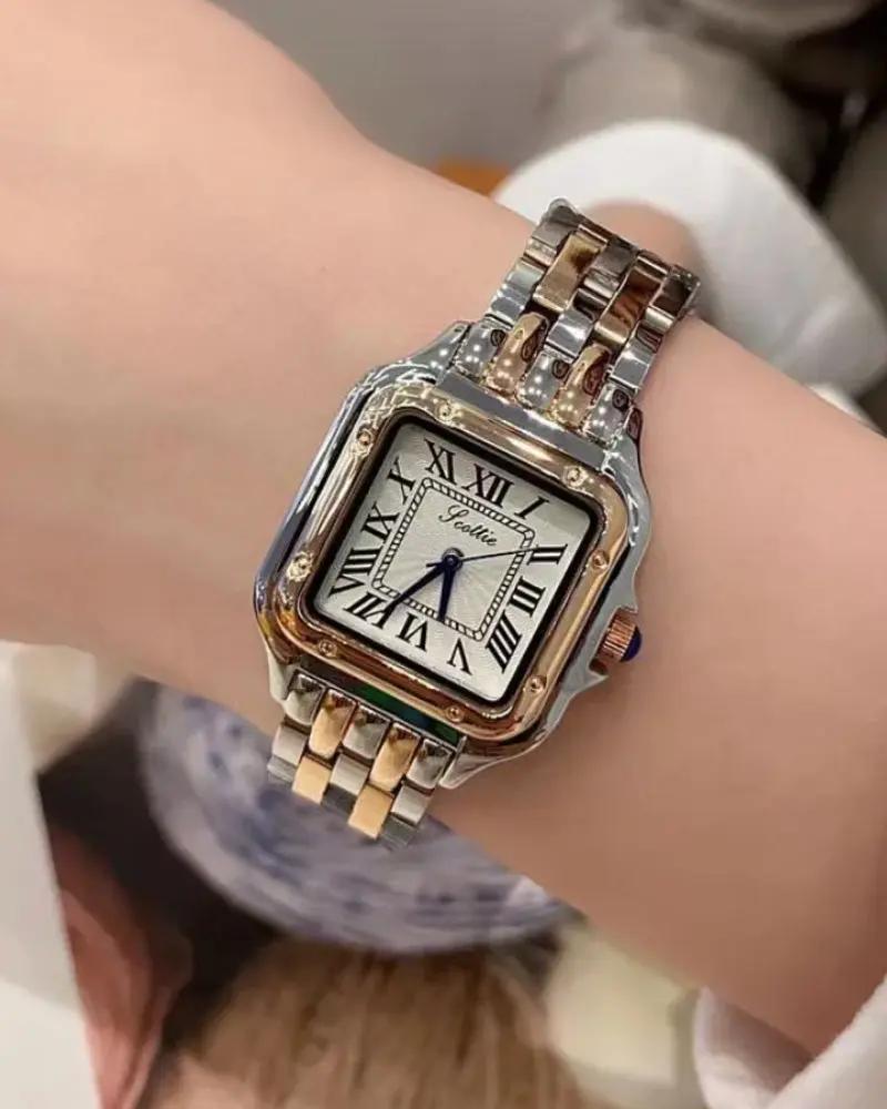 Montre pour femme Milano Lady de Danoir Paris avec bracelet en cuir et cadran rond élégant, vue de face.