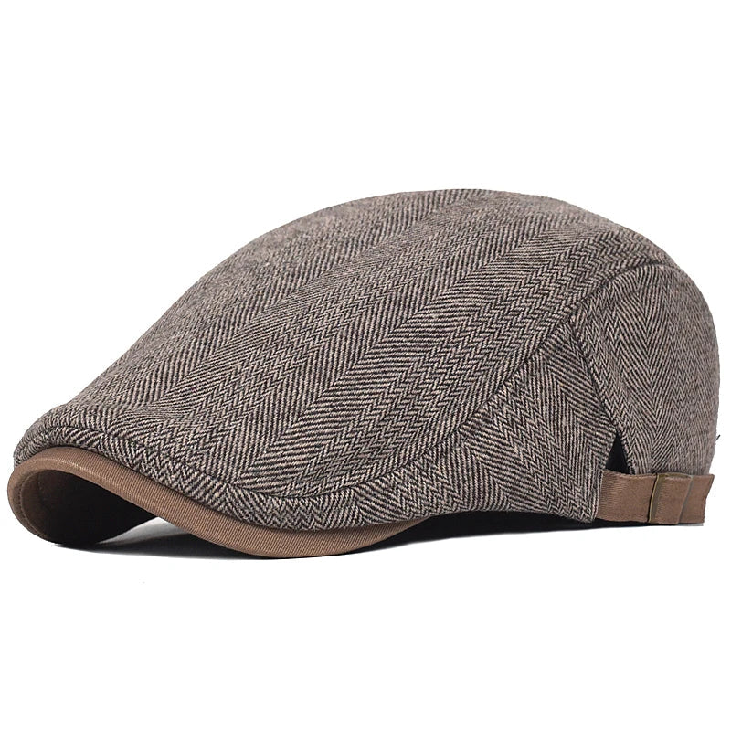 Herenpet Danoir Paris Bloom™ moderne visgraatpatroon, donkergrijs, stijlvolle en comfortabele hondentuig.