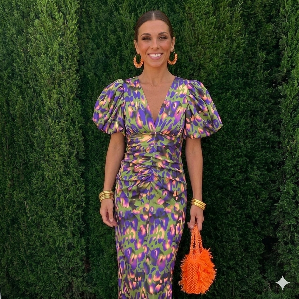 Robe Tora™ à manches plissées, Danoir Paris, en tissu léger, portée élégante avec détails sophistiqués.