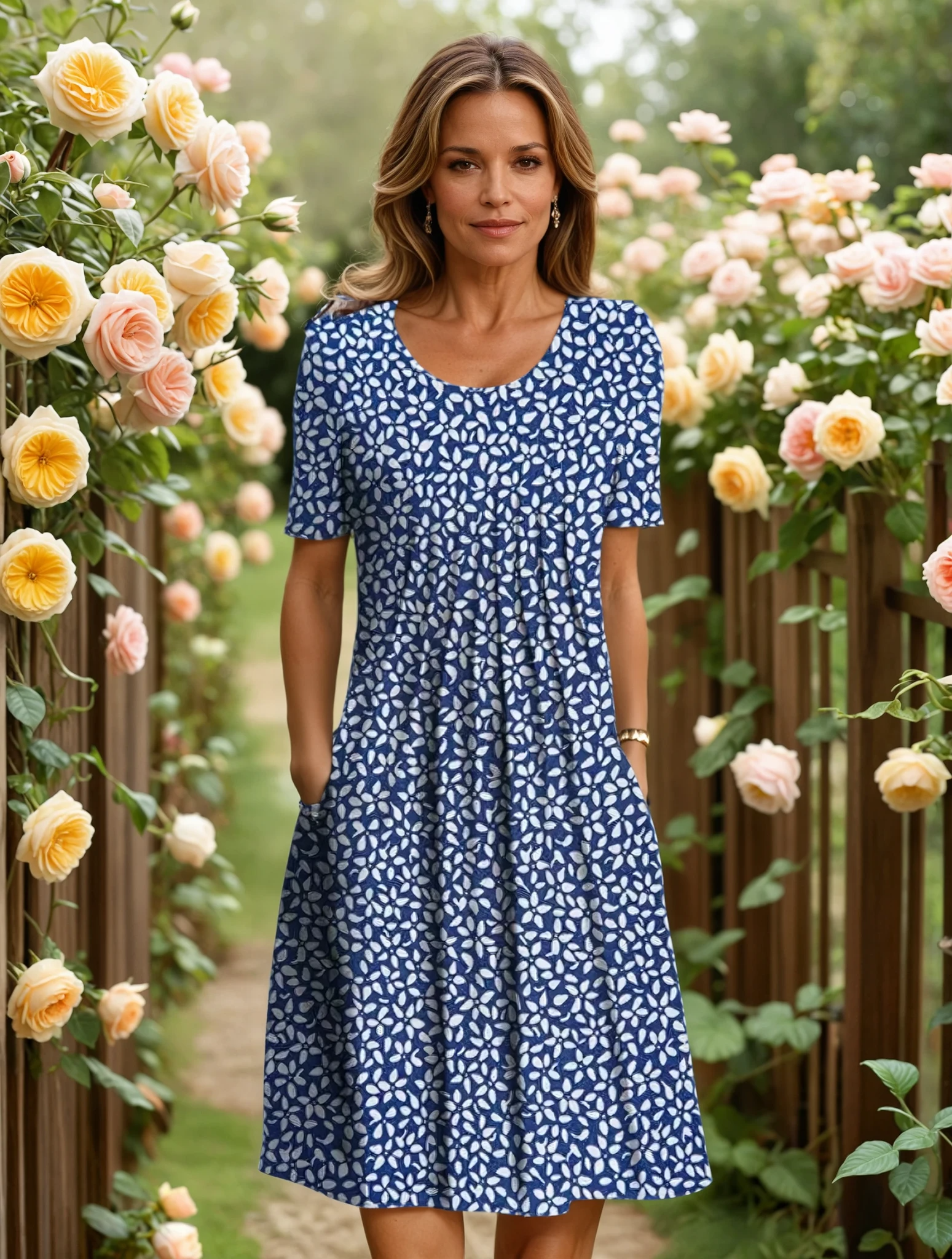 Robe élégante décontractée Olivia de Danoir Paris, tissu fluide, coupe confortable, idéale pour un style chic et décontracté.