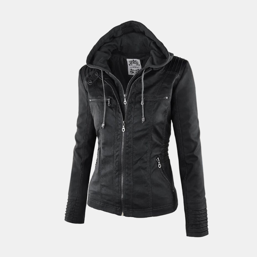 Veste chic élégante Danoir Paris Carmen en brun clair, coupe sophistiquée, pour un style féminin et moderne.