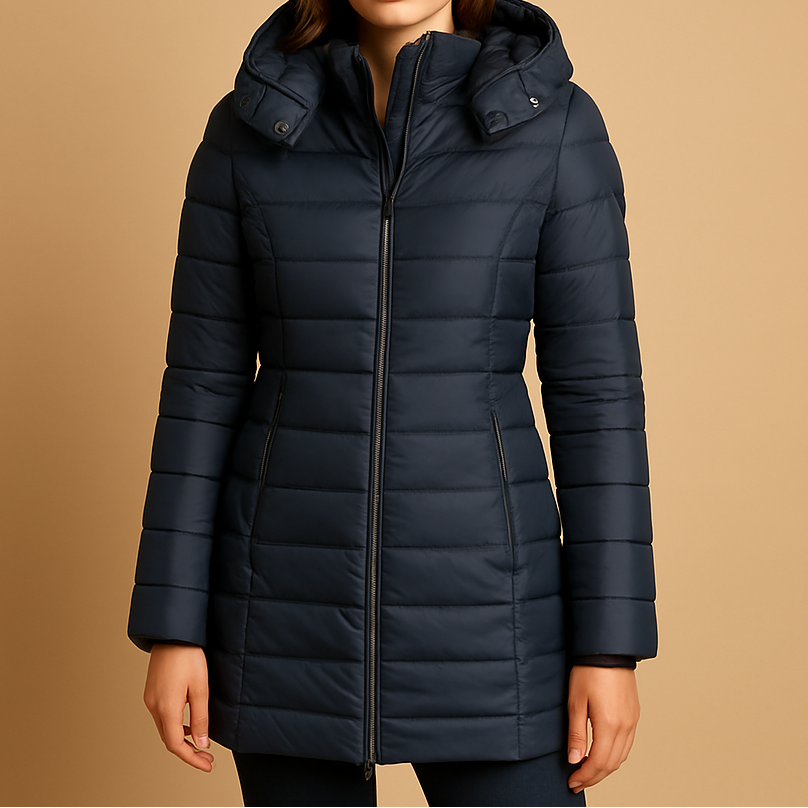 Veste légère élégante Danoir Paris Elize pour femmes, coupe courte avec rembourrage léger, style moderne et sophistiqué.