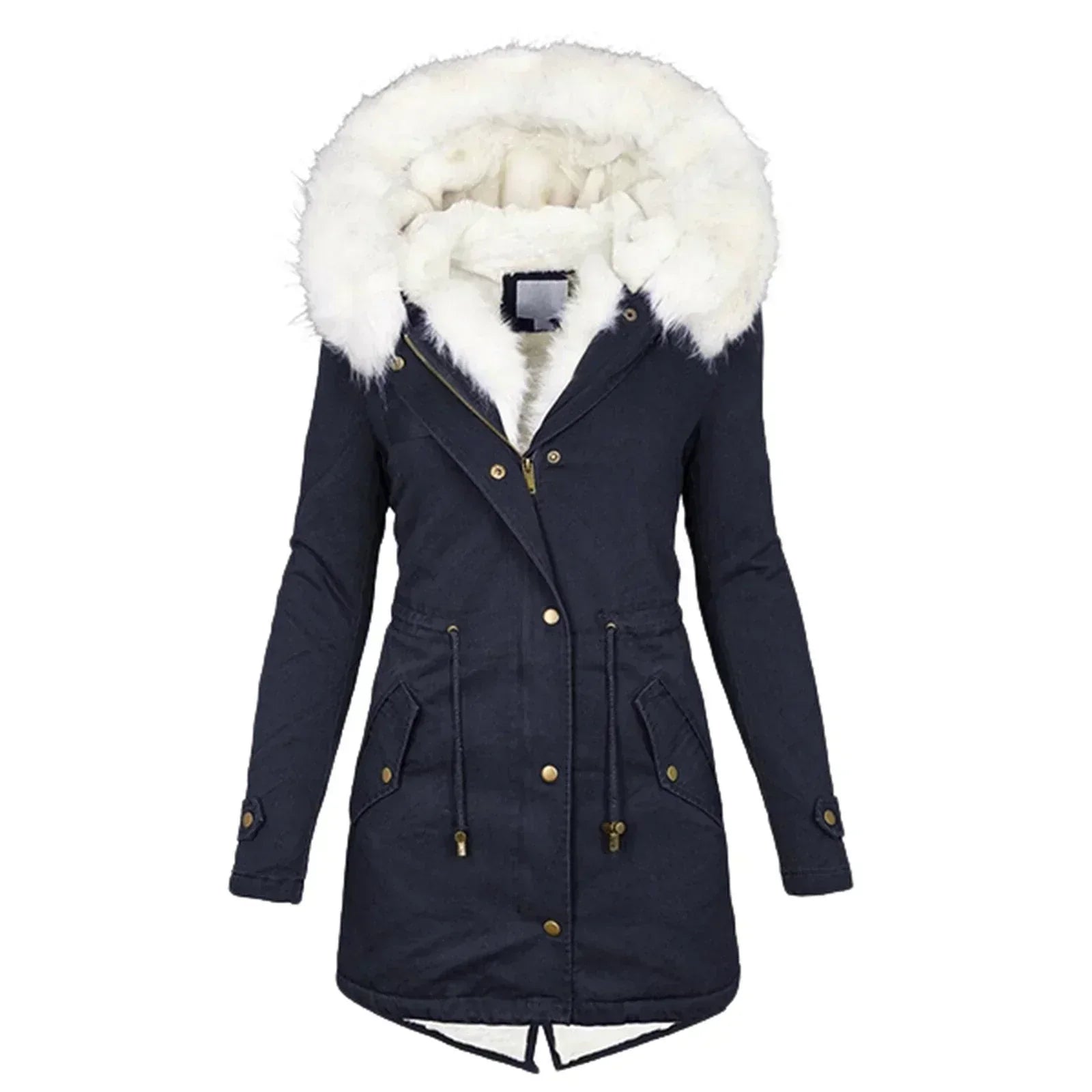 Manteau d'hiver élégant Giulia de Danoir Paris en coloris rose, avec coupe sophistiquée et détails raffinés.