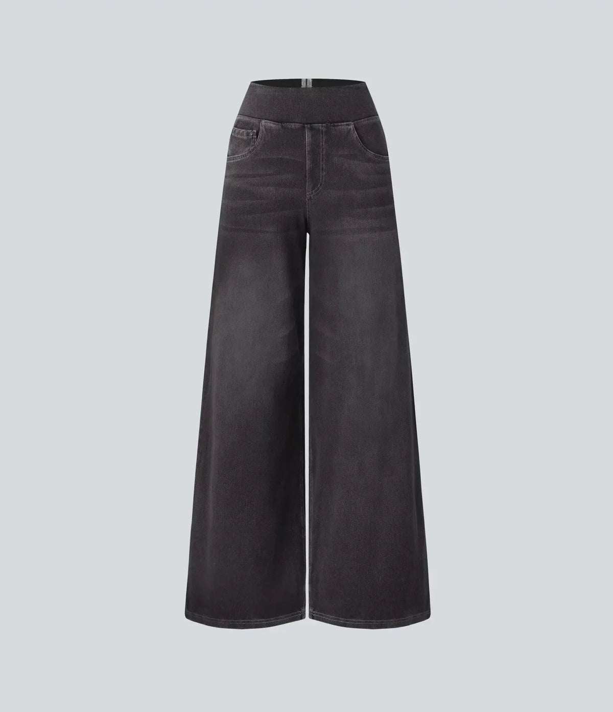 Pantalon confortable et élégant Eva de Danoir Paris en bleu foncé, style moderne, tissu doux et coupe flatteuse.