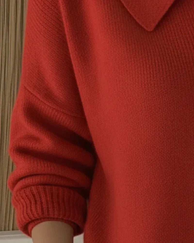 Cardigan long chic Danoir Paris Miora, modèle FR1191, en laine douce avec boutons, porté ouvert, couleur neutre, style élégant.