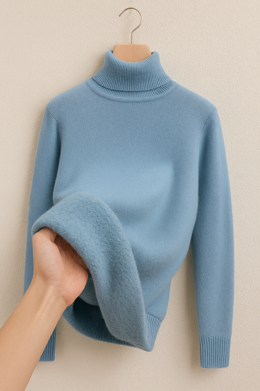 Pull Sophie doublé de Danoir Paris, élégant, en tissu doux, avec détails modernes, porté par un mannequin.
