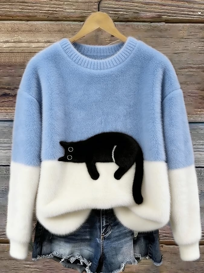 Pull doux et mignon LanaCat de Danoir Paris, en orange, taille S, pour chien ou chat, confortable et chaud.