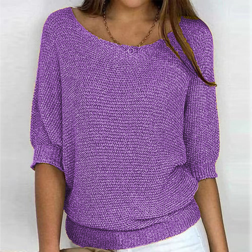 Pull élégant Linda Danoir Paris, confort chic, couleur neutre, détail en tissu doux, porté sur un mannequin.