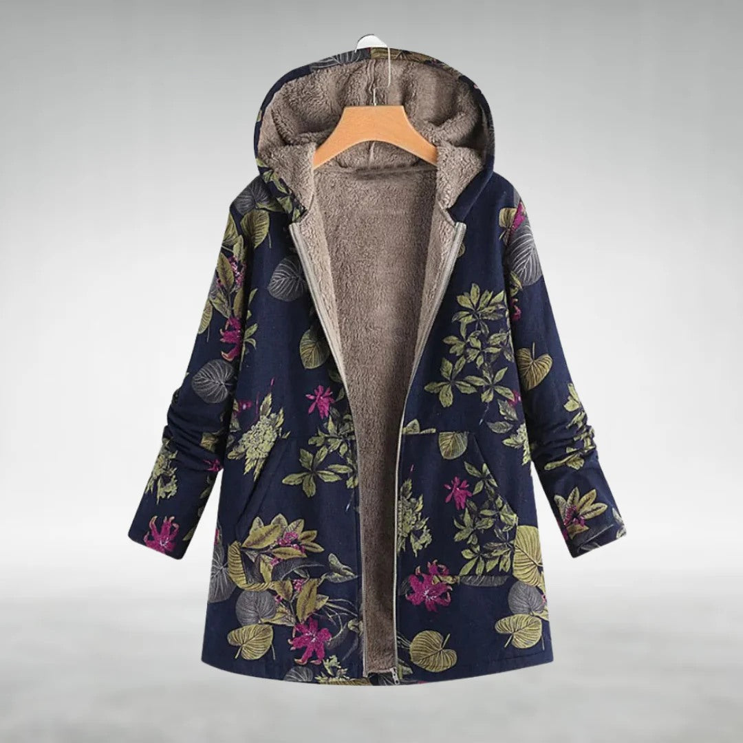 Veste en fleece gris Danoir Paris Kaysa FR821, élégante et confortable, vue de face.