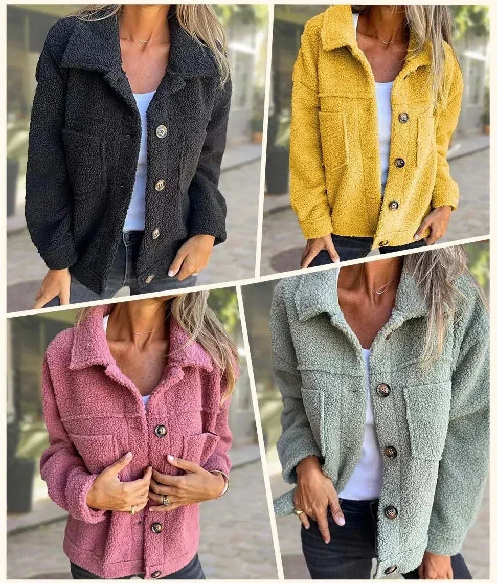 Veste élégante Danoir Paris FR904, coupe confortable et sophistiquée, en tissu noir avec détails modernes.