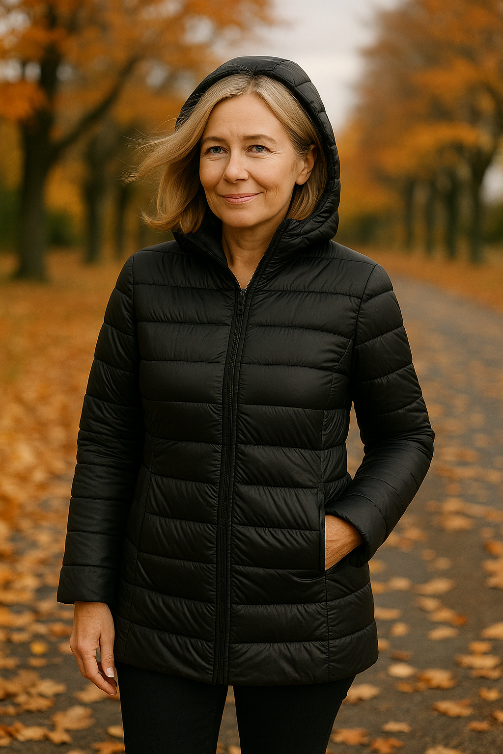 Veste ultra légère Aurora de Danoir Paris, élégante, en tissu bleu, avec coupe moderne, conçue pour un style sophistiqué.