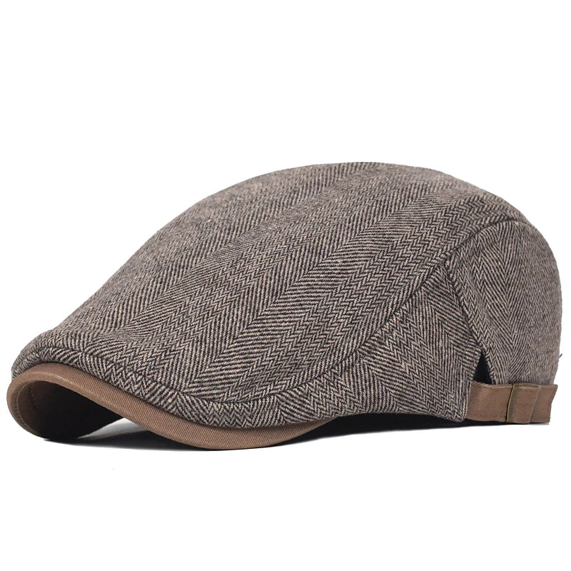 Casquette premium Bloom™ pour hommes de Danoir Paris, en tissu gris élégant, vue de face sur un fond neutre.