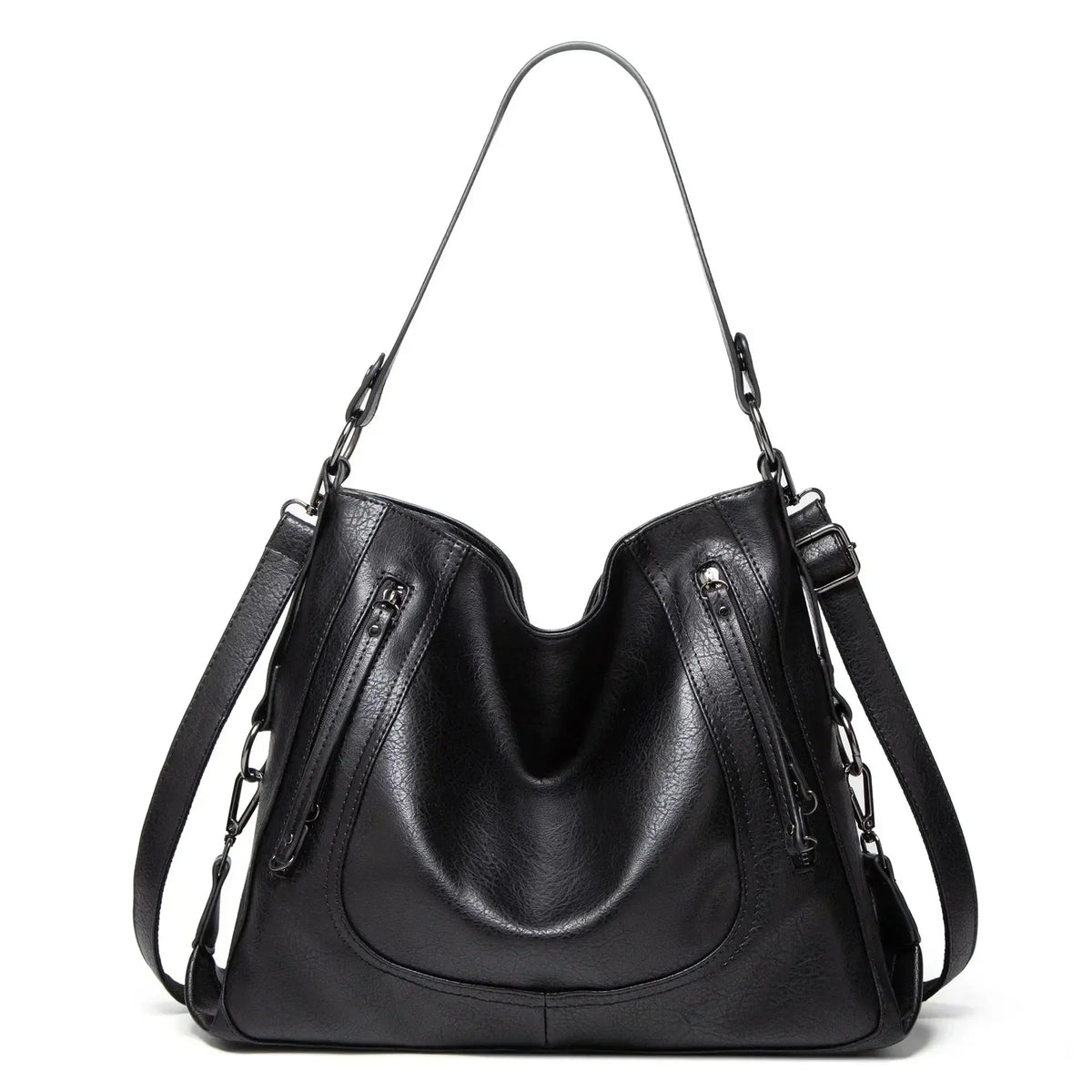 Sac élégant quotidien Nora de Danoir Paris en gris, avec bandoulière, pour un style pratique et sophistiqué.