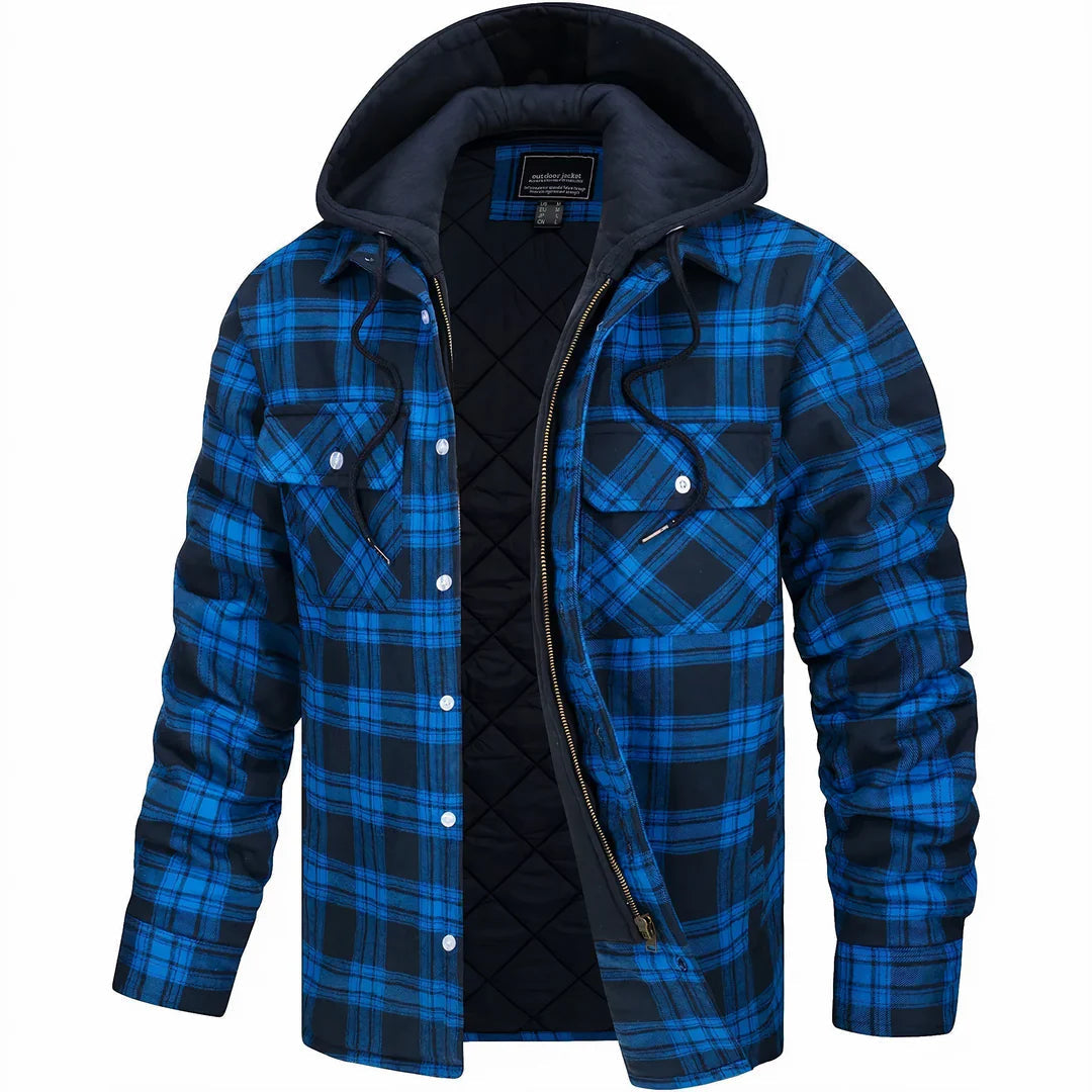 Manteau chaud Danoir Paris pour homme en mélange de laine bleu vif, image de la variante colorée en détail.