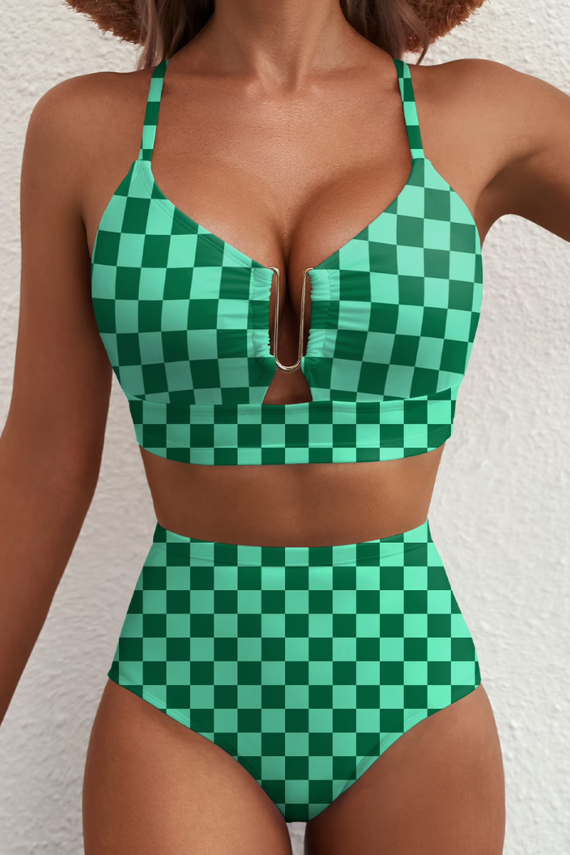 Bikini de contrôle abdominal Fenna™ de Danoir Paris, maillot de bain élégant avec taille haute et design tendance.