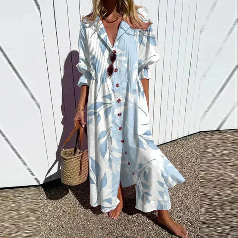 Robe maxi flatteuse élégante jaune Maisie de Danoir Paris, vêtement long avec coupe élégante et style sophistiqué.
