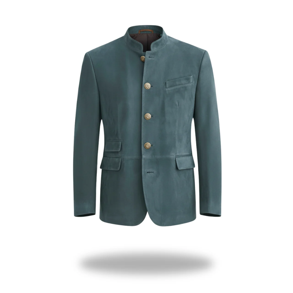Blazer homme Danoir Paris respirant, veste élégante en tissu léger, portée sur un mannequin avec fond neutre.