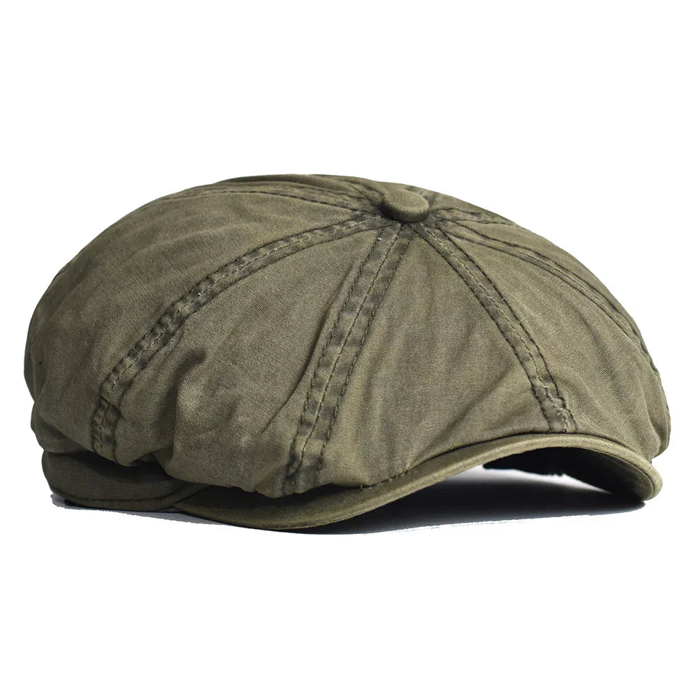 Chapeau vintage en coton léger Bloom™ de Danoir Paris, couleur vert clair, avec design classique et style élégant.