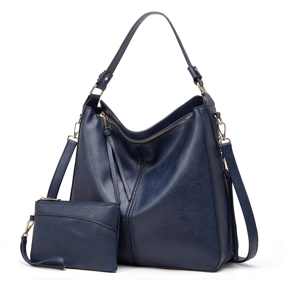 Sac à main en cuir vintage Danoir Paris Étoile de Ville, maroquinerie marron avec détails classiques.