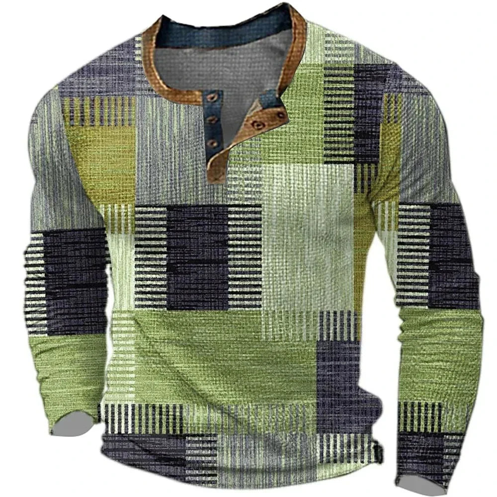 Chemise patchwork colorée pour homme de la marque Danoir Paris, tissu vibrant avec motifs variés, vue en gros plan.