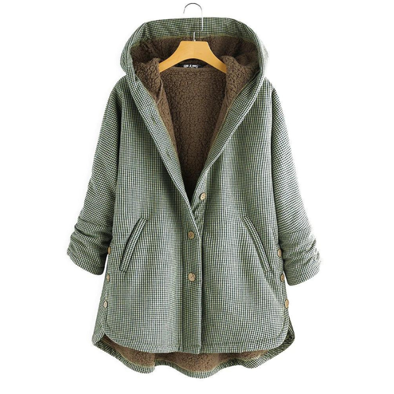 Manteau Sabrina marron de Danoir Paris, élégant et confortable, avec coupe classique et finition soignée.
