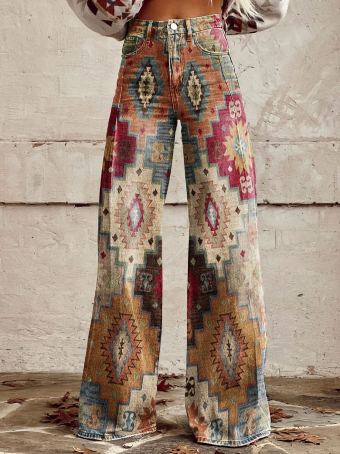 Pantaloni élégants rétro Léa de Danoir Paris en marron, taille S-36/38, avec coupe sophistiquée et style vintage.