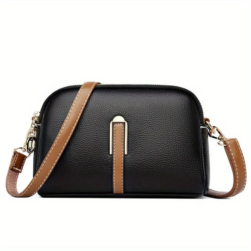 Sac à bandoulière noir Sienna de Danoir Paris, en cuir confortable, design élégant et pratique pour un style moderne.