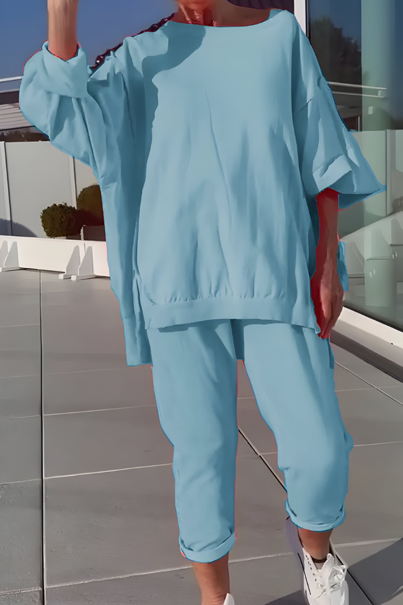 Ensemble chic et confortable Kenia de Danoir Paris, vêtement d'ensemble élégant pour un look sophistiqué et décontracté.