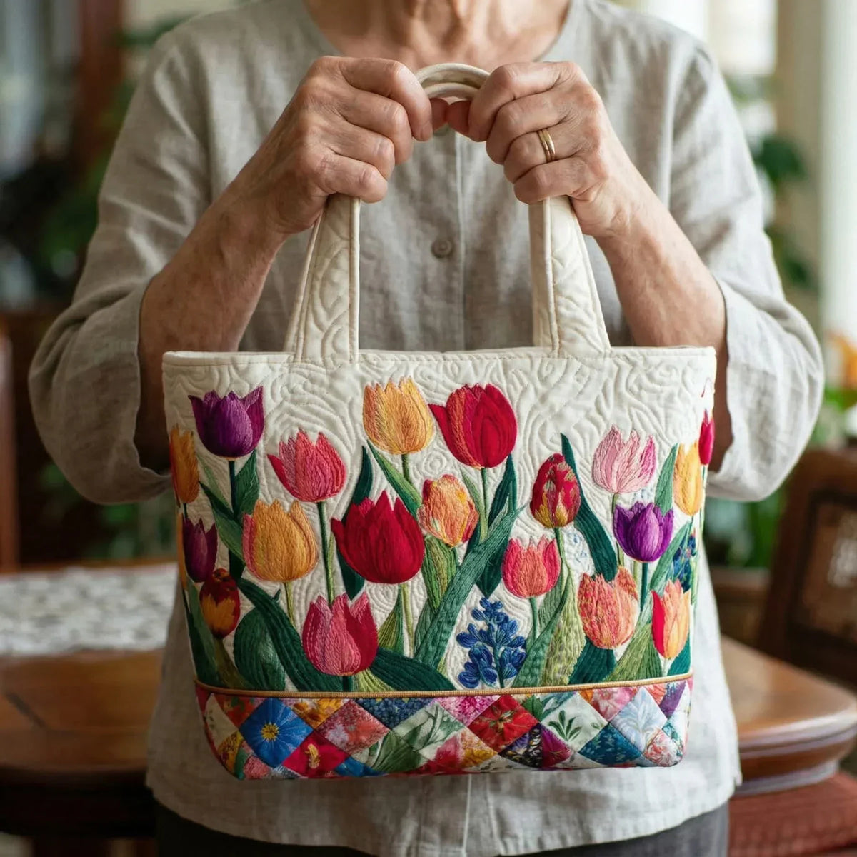 Borsa fatta a mano Camilla di Danoir Paris con vestibilità rilassata, in pelle con manici robusti e dettagli artigianali.