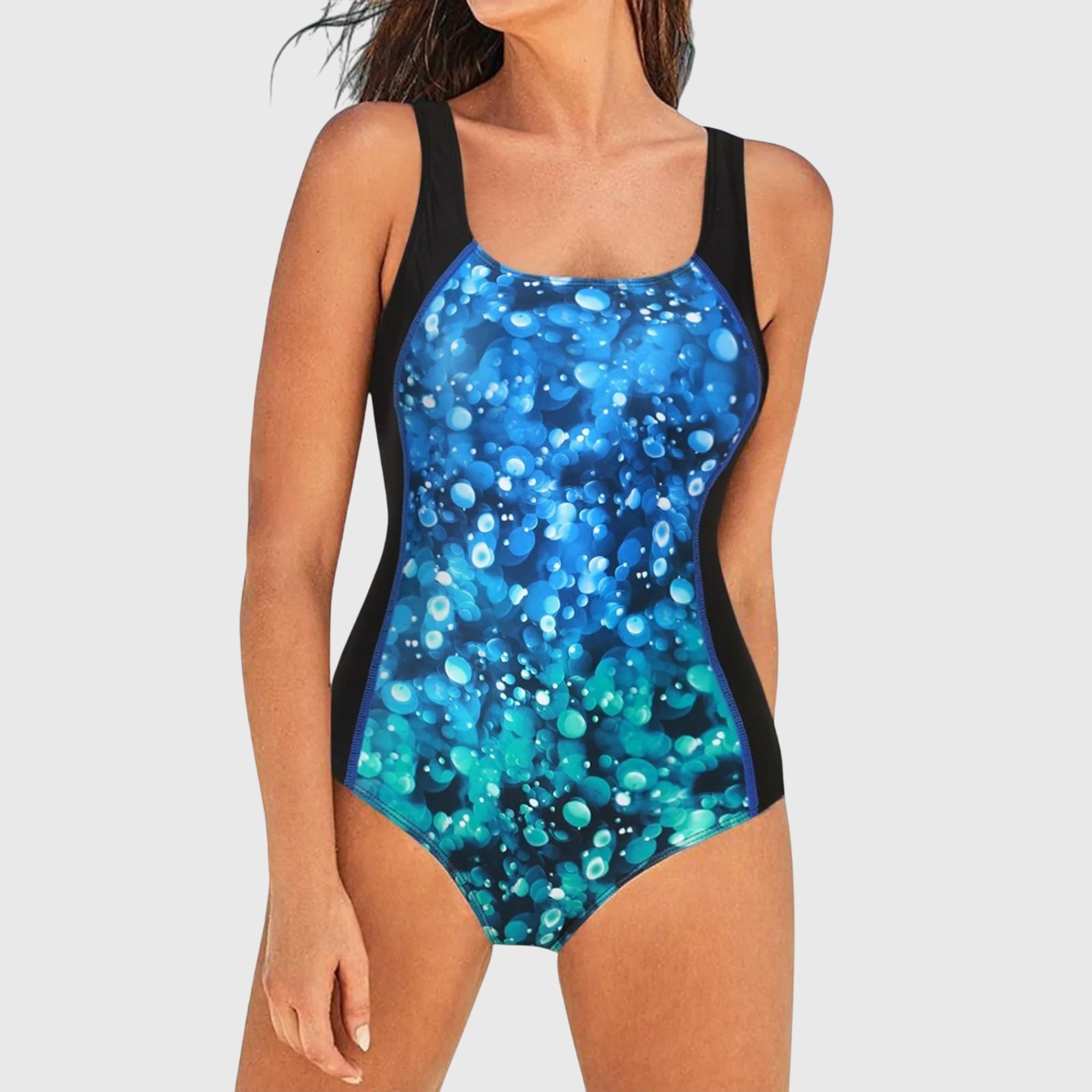 Maillot de bain sculptant Dorian Danoir Paris rose et noir, ajusté et élégant pour la plage ou la piscine.