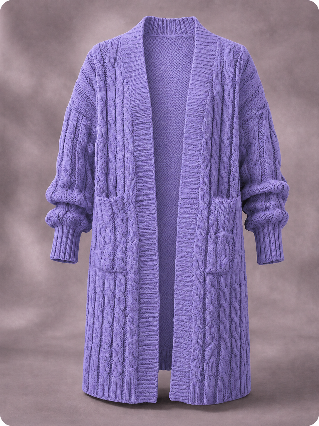 Cardigan en maille rose Danoir Paris à double boutonnage, avec manches longues et détails élégants.