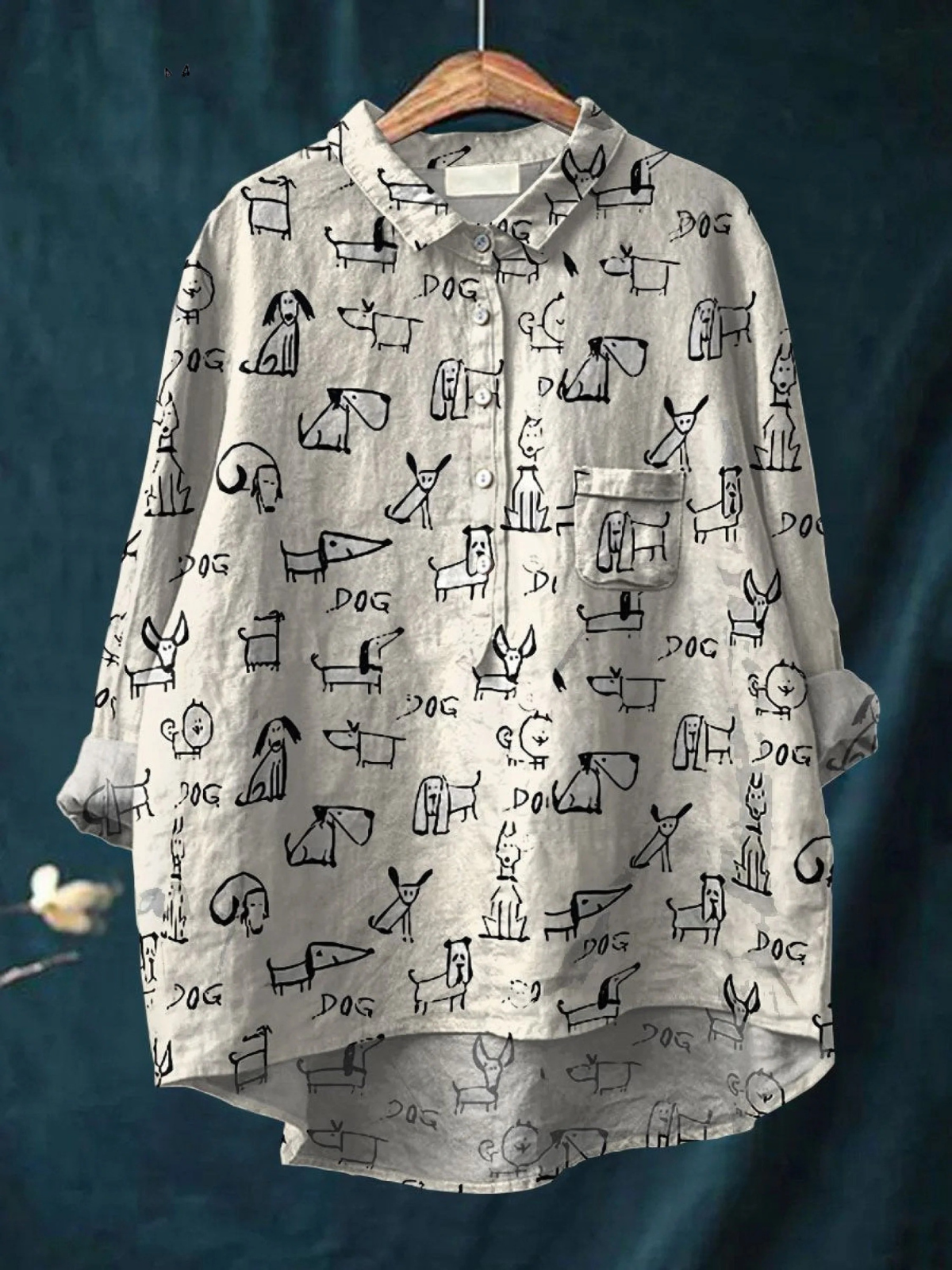 Chemise pour chien Danoir Paris à motifs multicolores avec foi, vêtement mignon pour animaux domestiques.