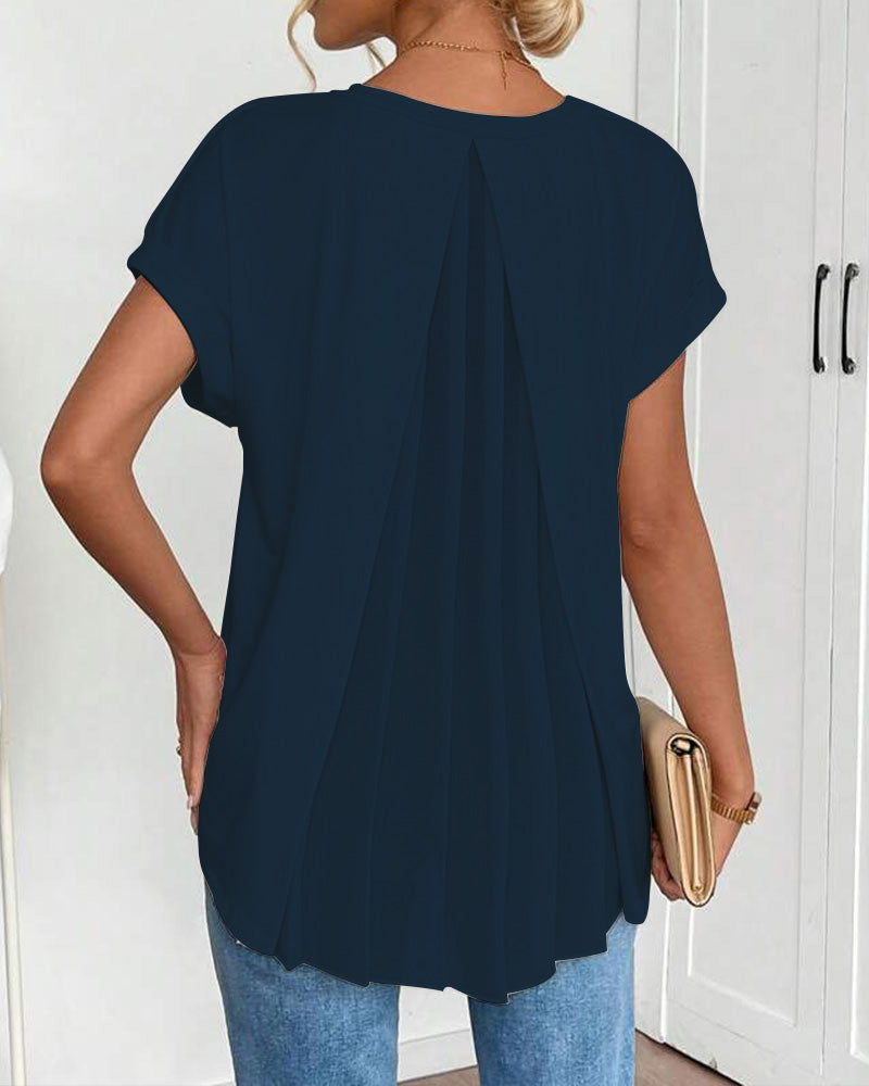 T-shirt patchwork décontracté Estella de Danoir Paris, en coton avec motifs colorés et style décontracté visible sur l'image.