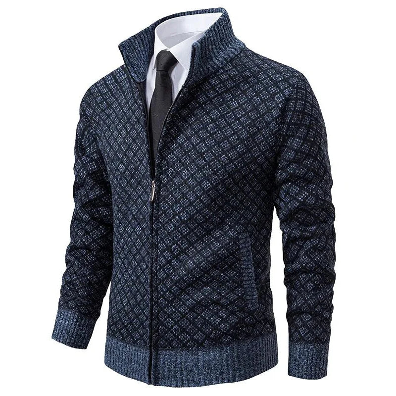 Cardigan décontracté de luxe Oliver de Danoir Paris, en noir, taille XS, en tissu doux et élégant.