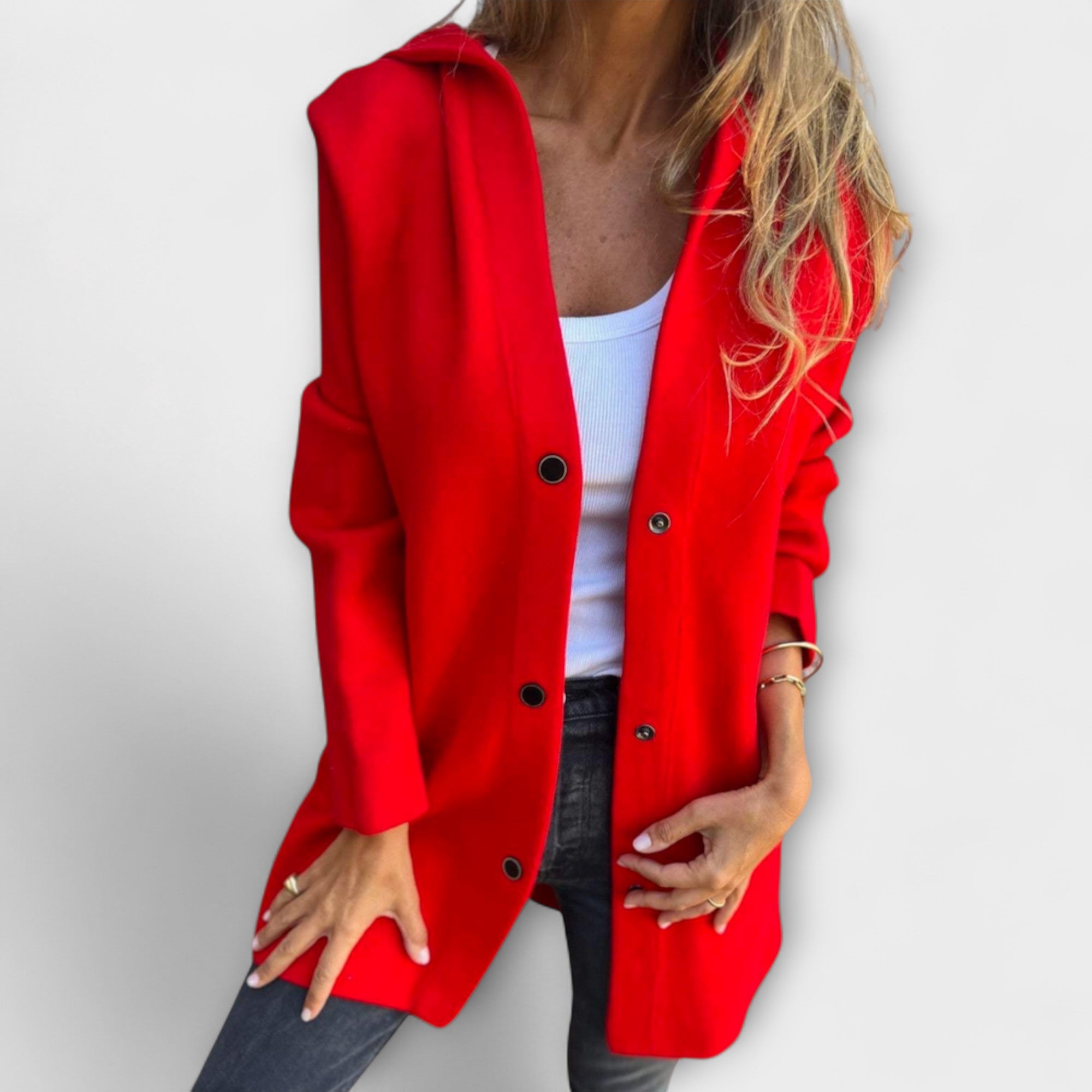 Veste élégante pour femmes Danoir Paris Rhyvian, tissu chic avec coupe ajustée, col élégant et détails sophistiqués.