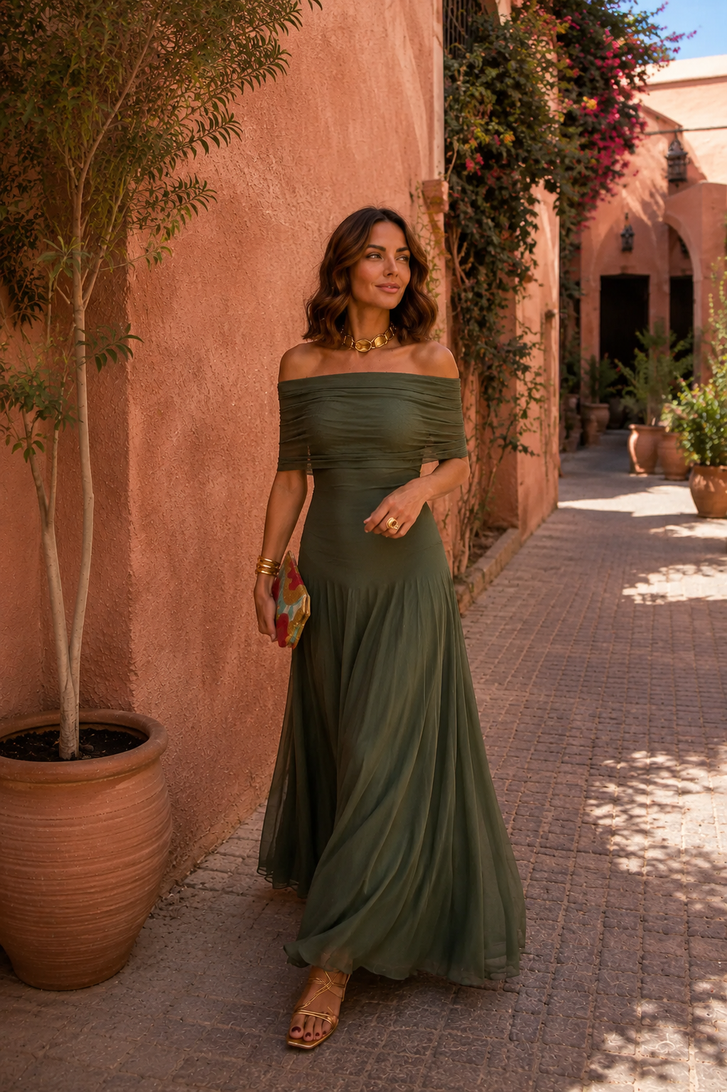 Robe de Tolède en vert