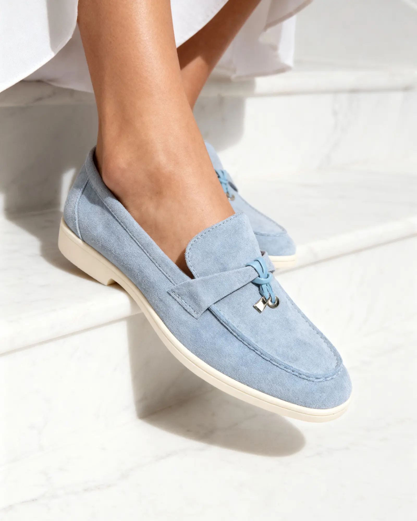 Old Money Suede Lady Loafers Old Money Women