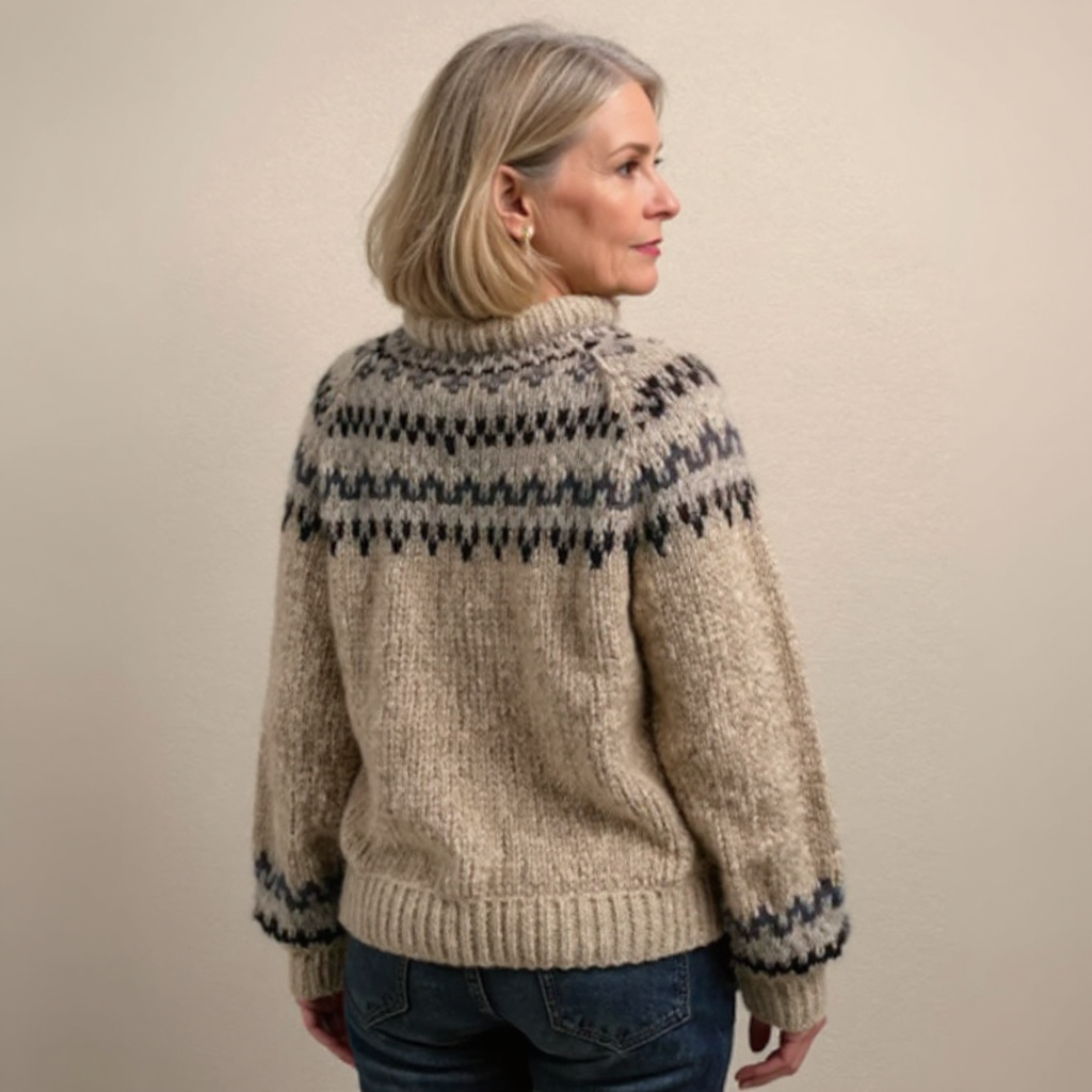 Ashley | Pull islandais vintage fait main