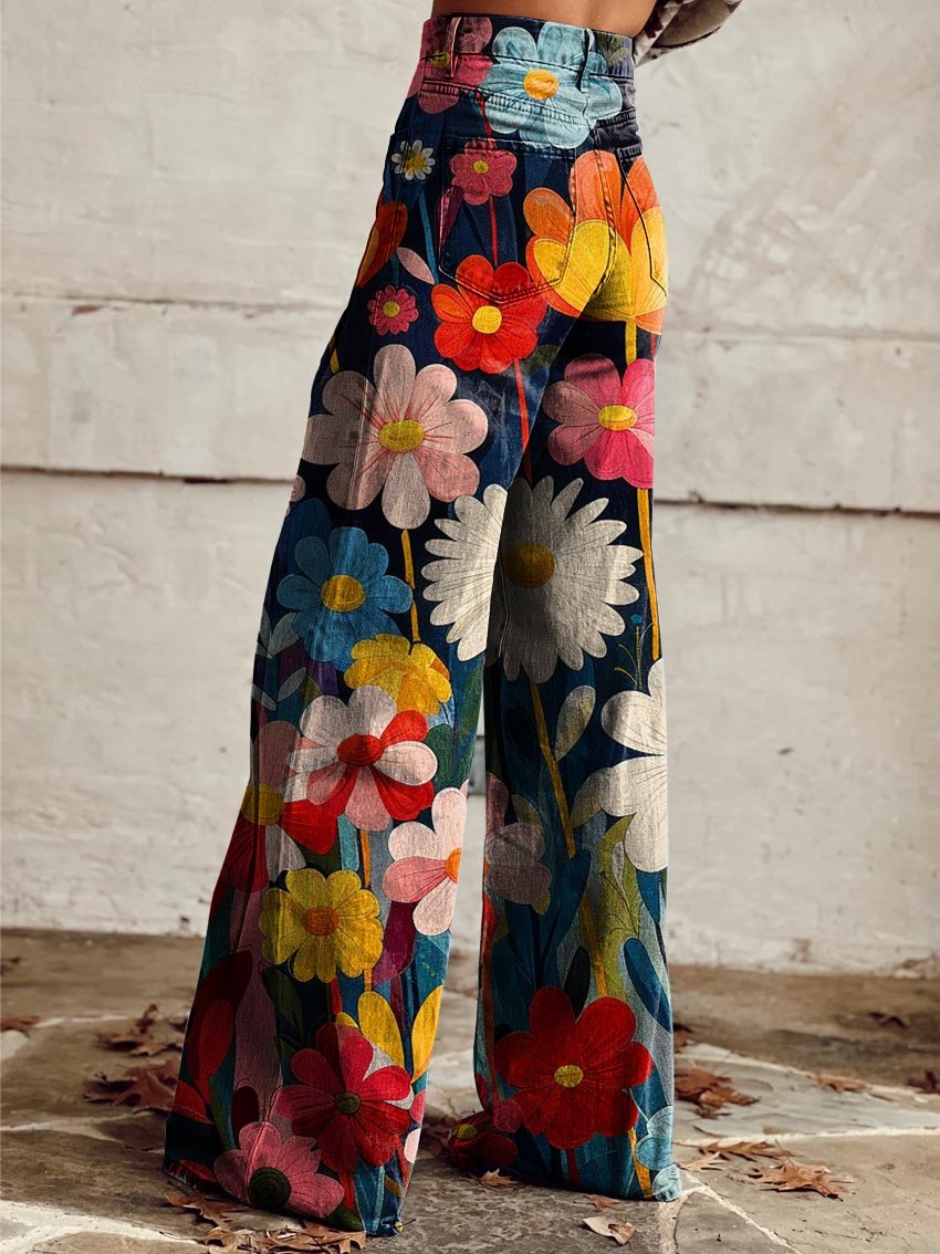 Léna - Pantalon ample floral