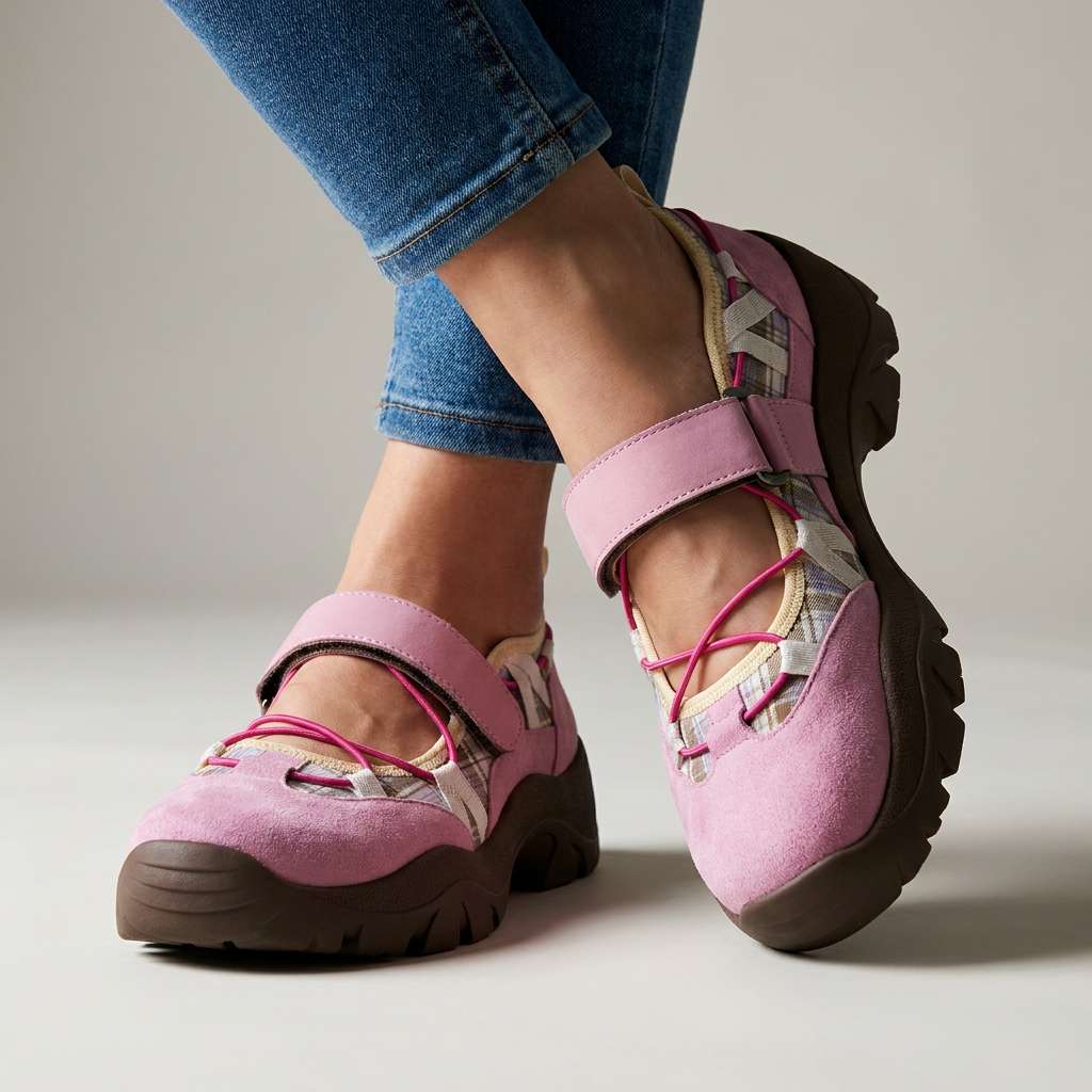 Mocassins Velina ComfortWalk en cuir beige de Danoir Paris, chaussure élégante pour femmes, vue en gros plan