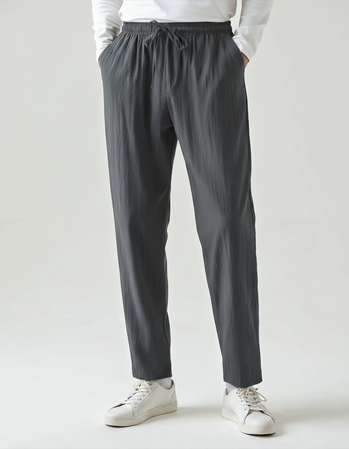 Pantalon en lin beige Zanzibar de la marque Old Money, coupe décontractée et tissu léger pour un style élégant et confortable.