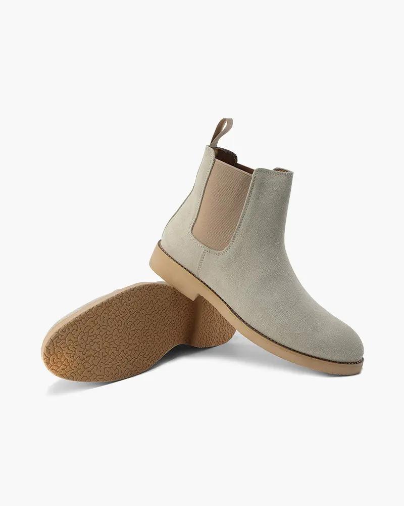 Bottes Chelsea Old Money en cuir marron, style classique avec élastiques latéraux et semelle robuste, pour un look élégant et décontracté.