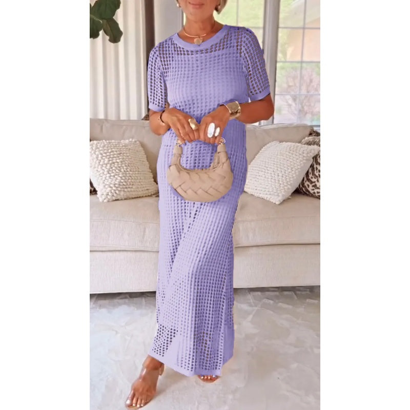 Robe longue maxi découpée Bethany™ + Robe intérieure offerte